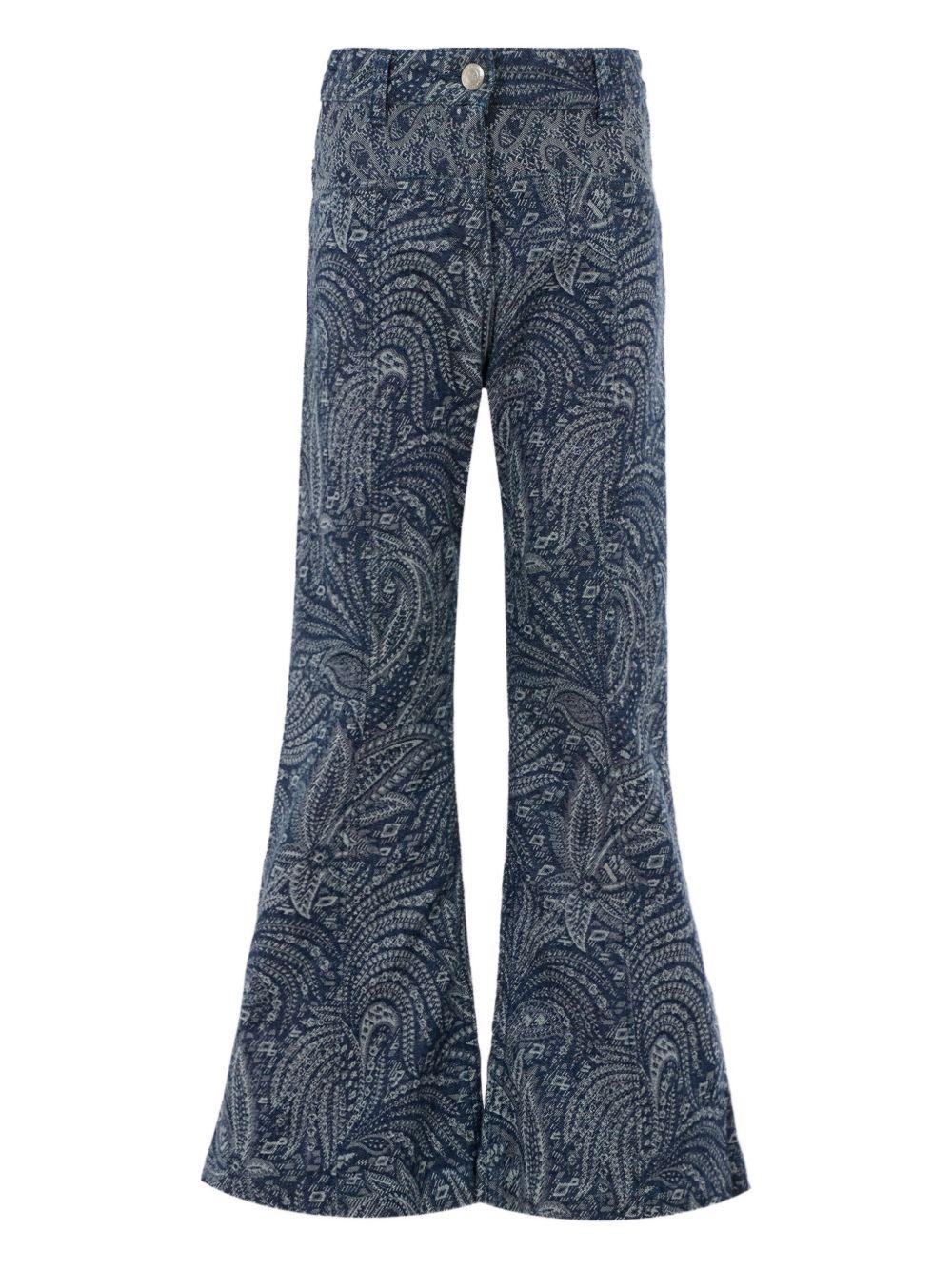 Pantalone Blu Denim Paisley GX6A00D0122 620BC ETRO KIDS 