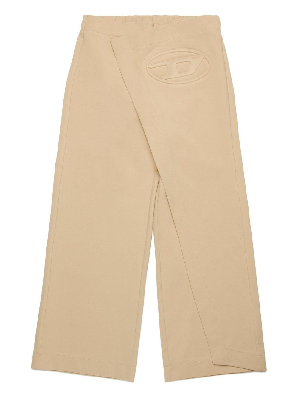 Pantalone beige taglio lateale