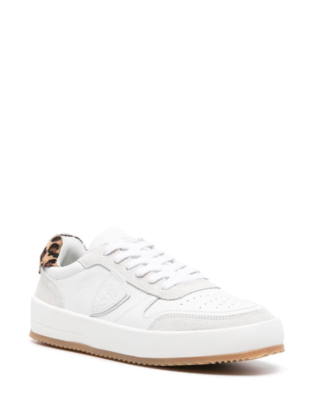 Sneaker Nice bianca/animalier donna