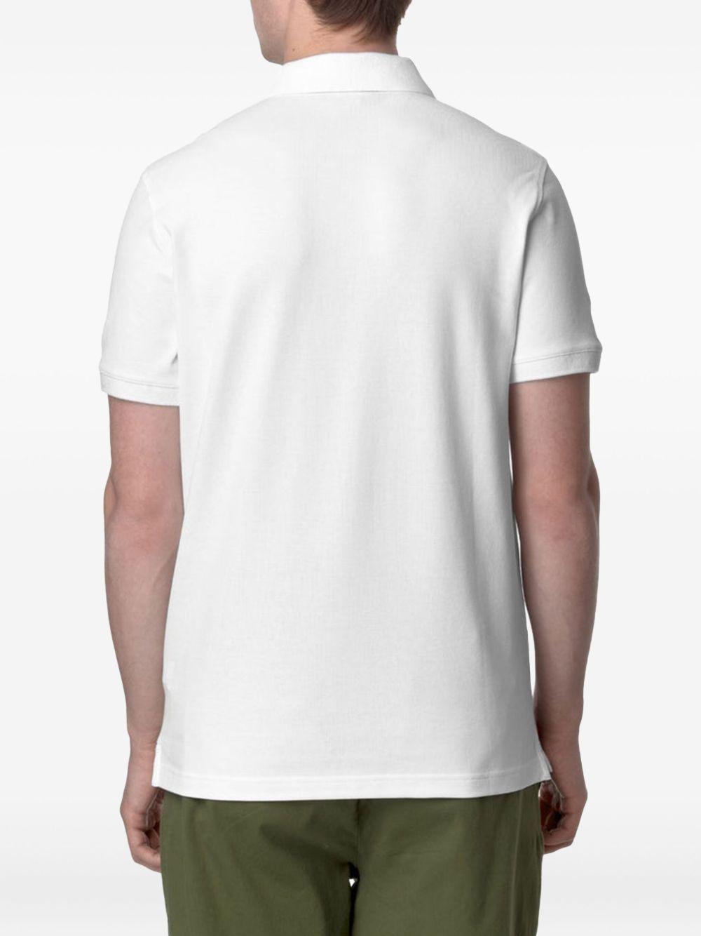 Polo Amedee pique bianca K5127BW 001 K-WAY 