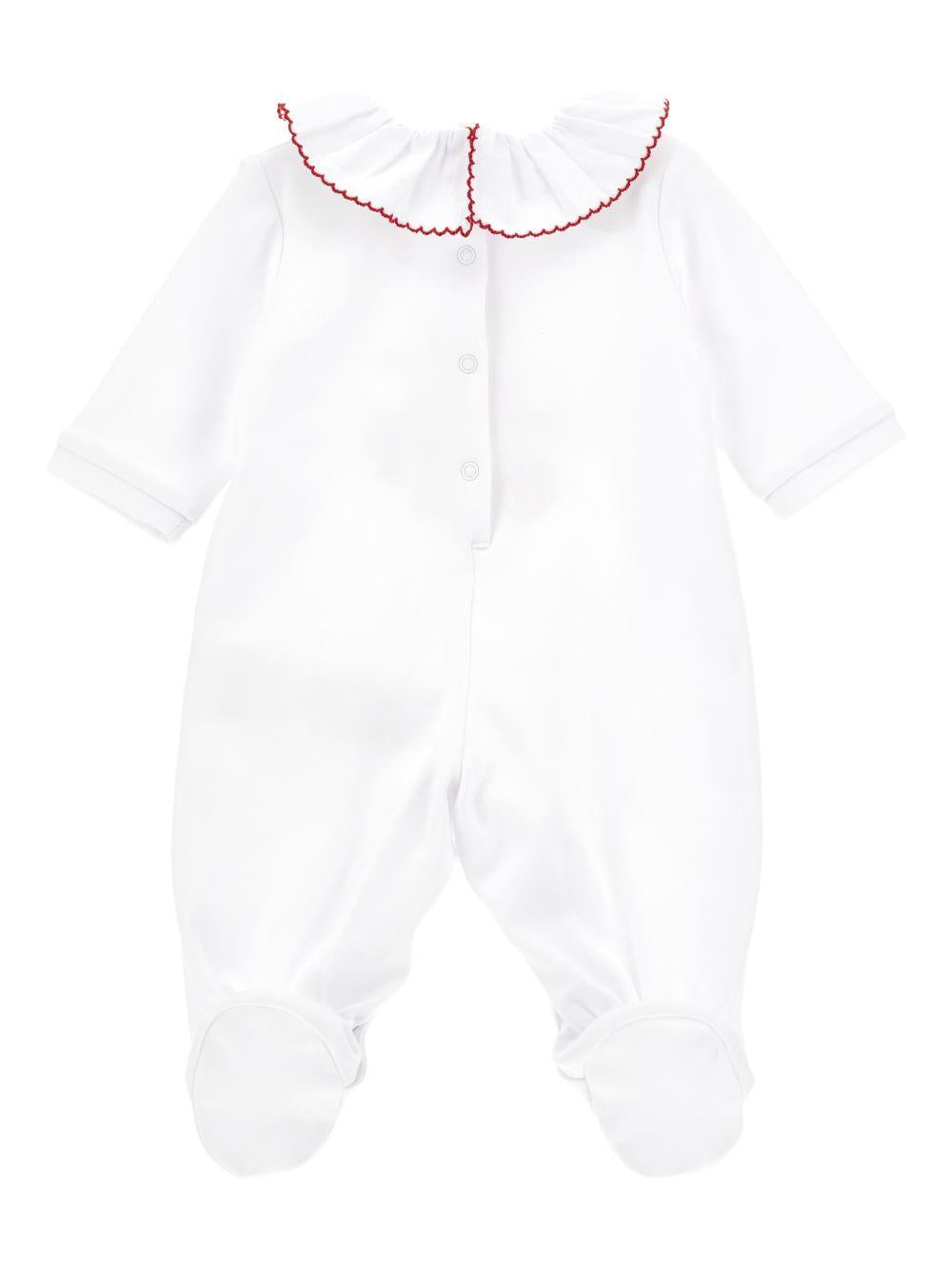 Tutina con colletto ricamato 35G2077084 0099 MONNALISA KIDS 