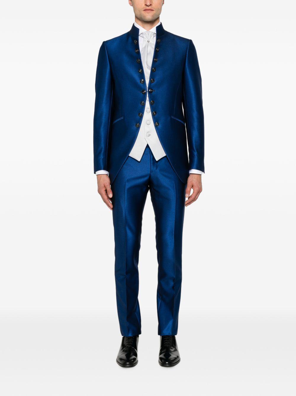 693 Smoking Bluette C/coreano+bottoni Gioiello+accessori 44JX175C106150 BLUETTE CARLO PIGNATELLI 