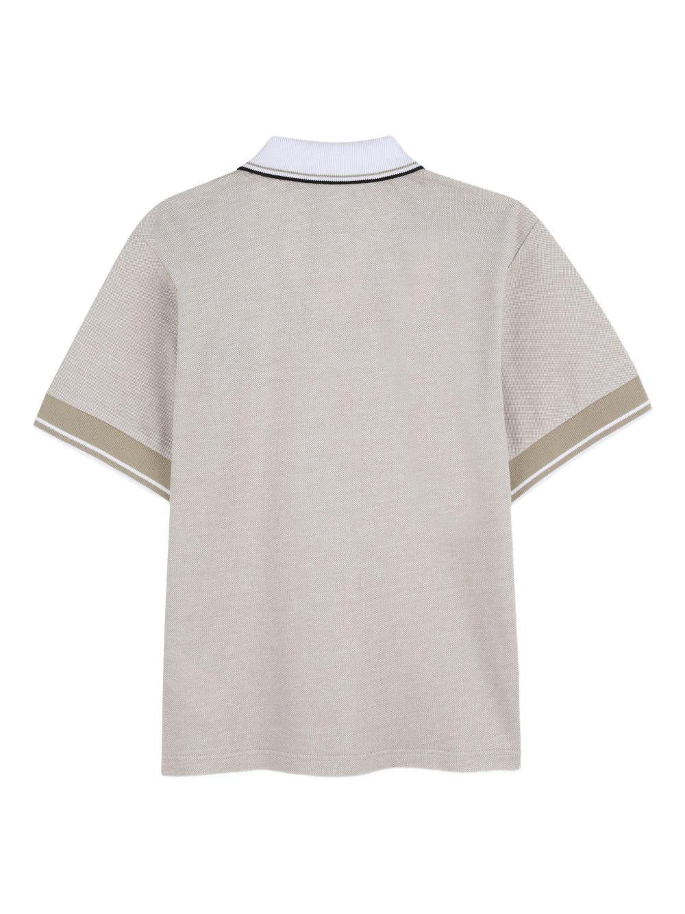 Polo a maniche corte con logo ricamato J53075 249 BOSS KIDSWEAR 