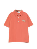 Polo con logo ricamato