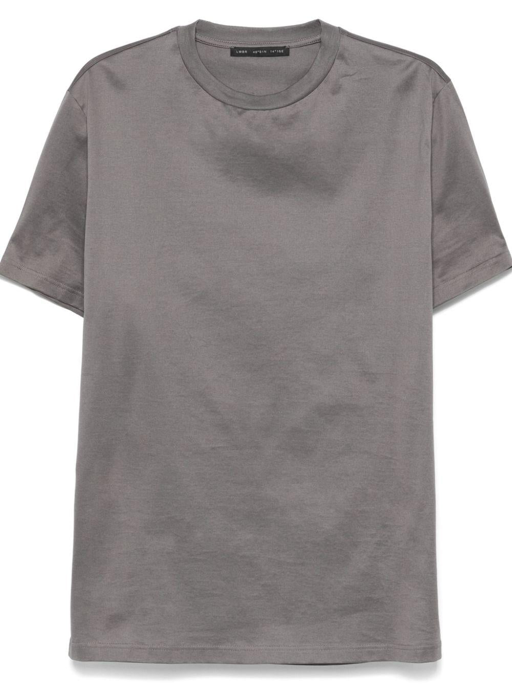 T-shirt Grigio Antracite in Cotone L1TFW24256525 N066 LOW BRAND 