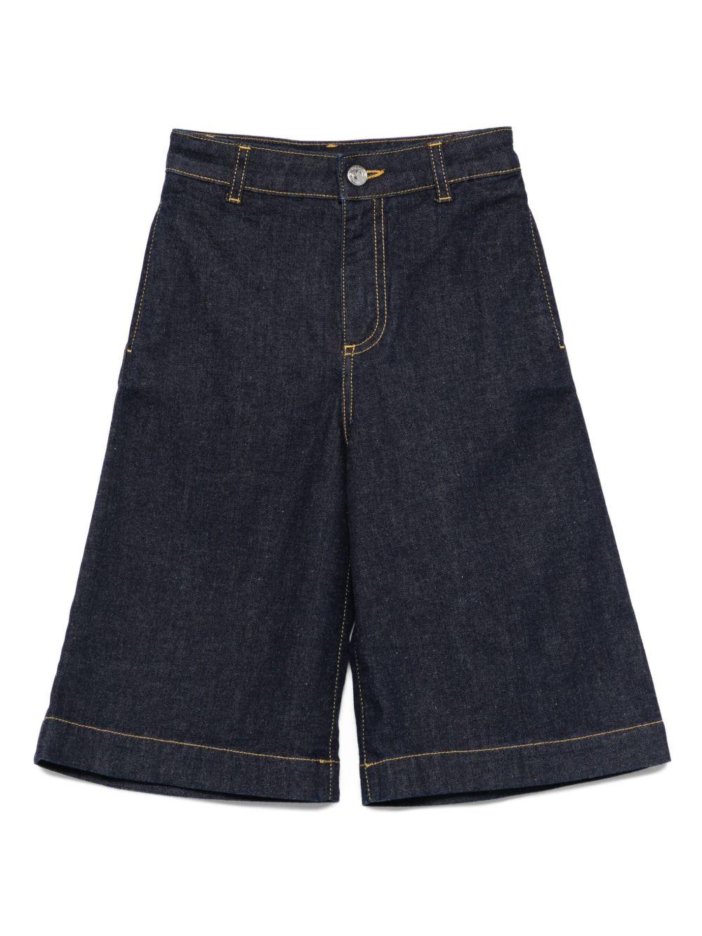 Shorts Denim  Indaco con Ricamo Pegasus GX6A19D0101 620 ETRO KIDS 