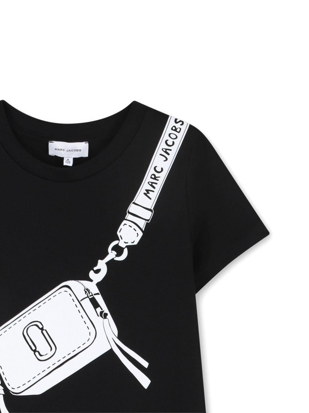 Abito in cotone con stampa borsa W60711 09B MARC JACOBS KIDS 