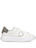 Sneakers Temple bianche con dettaglio zebrato