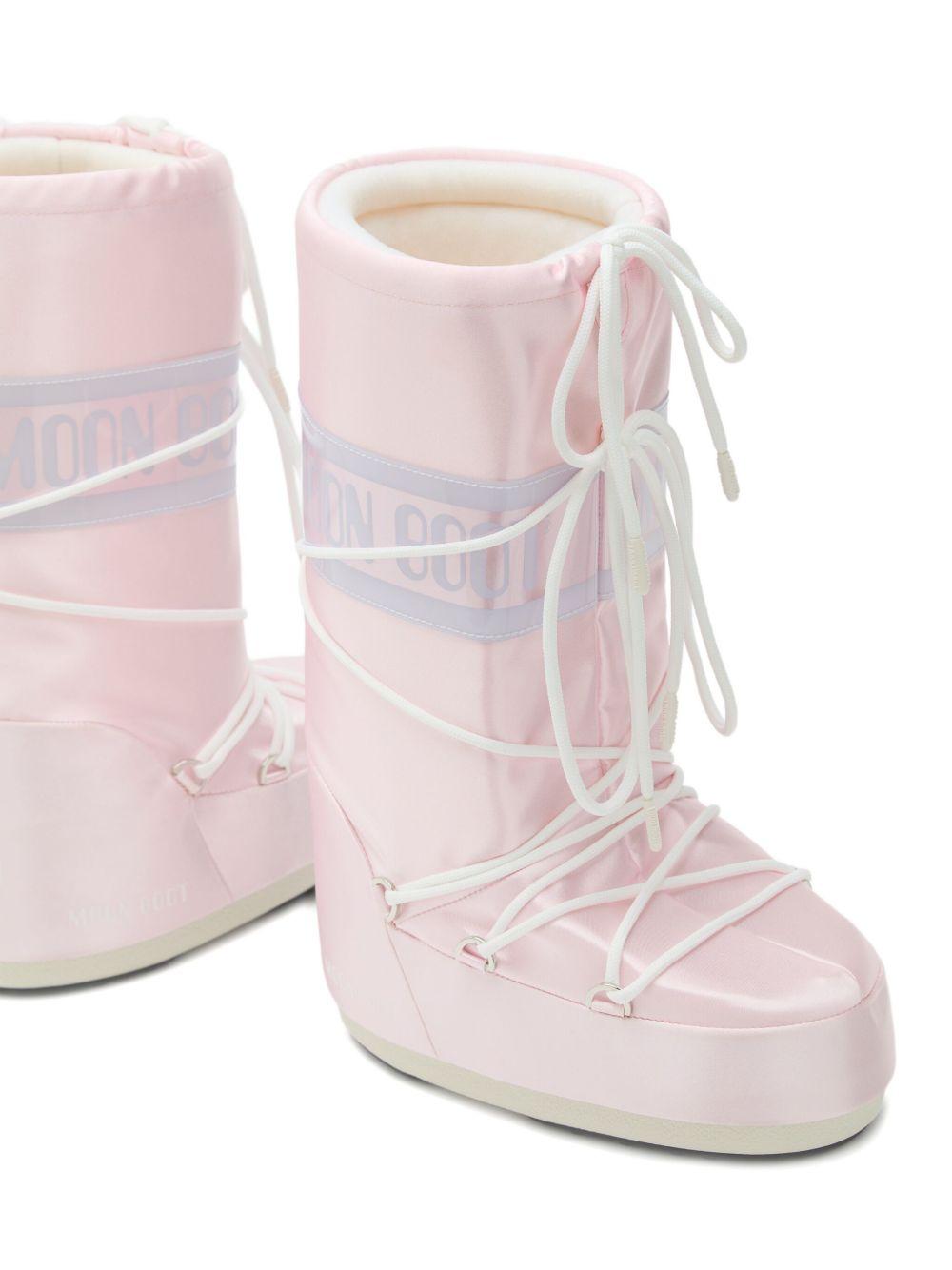 Moon Boot Kids Stivali con lacci con logo e fascia 80D1403060 J032 MOON BOOT 