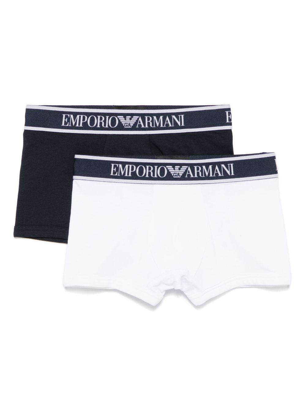 Completo camicia e salopette celeste EB000488AF16036 MB088 EMPORIO ARMANI KIDS 