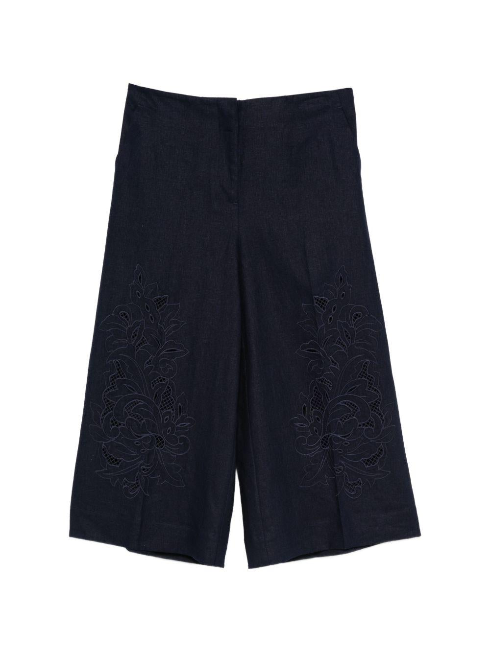 Bermuda in lino e viscosa con ricami 261TP2313 13172 TWINSET 