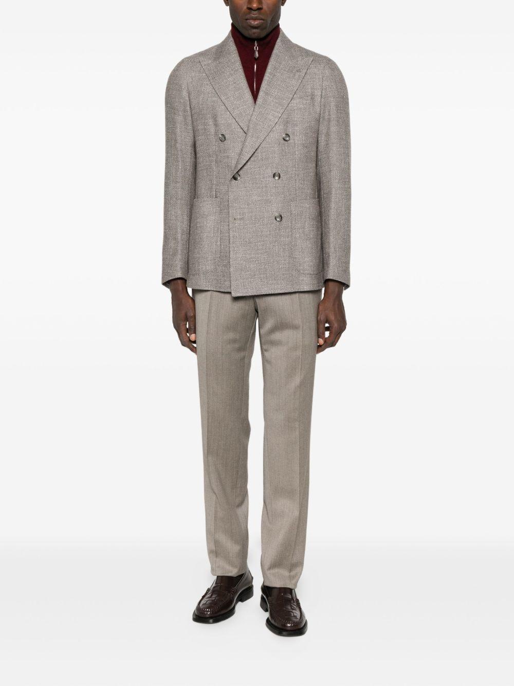 Giacca Doppiopetto con Revers a Punta 1SMC20KAIC90044T1250 480 TAGLIATORE 