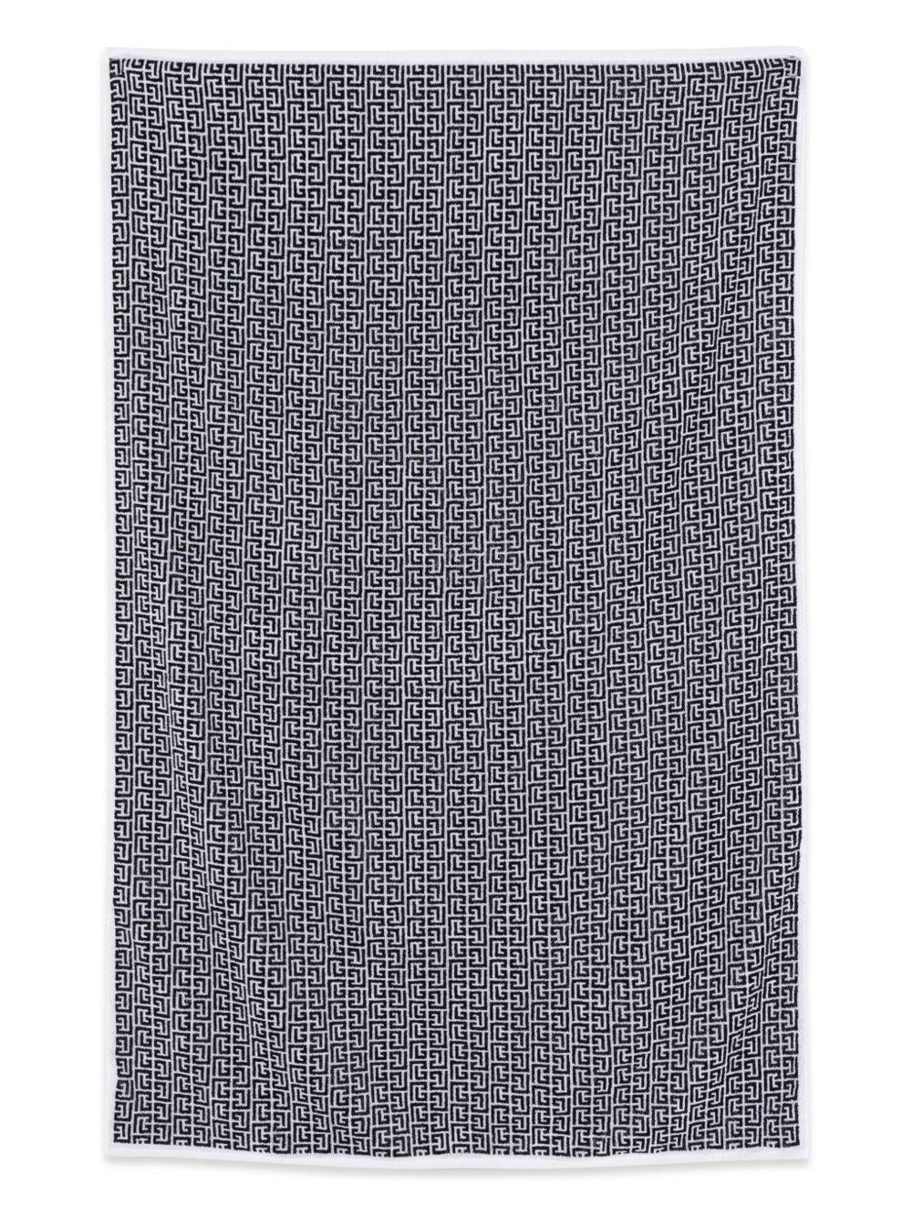 Telo da mare con stampa geometrica BYCP40Z2228 100NE BALMAIN KIDS 