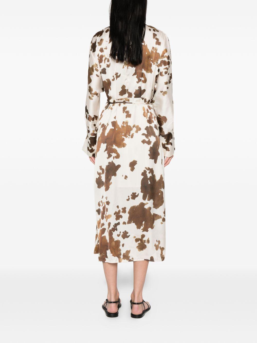 Abito midi a stampa animalier scollo a V 2611221163200 001 PENNY BLACK 