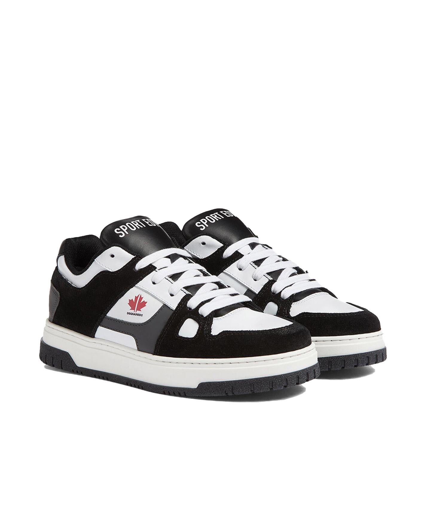 Sneakers a inserti bianche/nere 79203 3 DSQUARED KIDS 