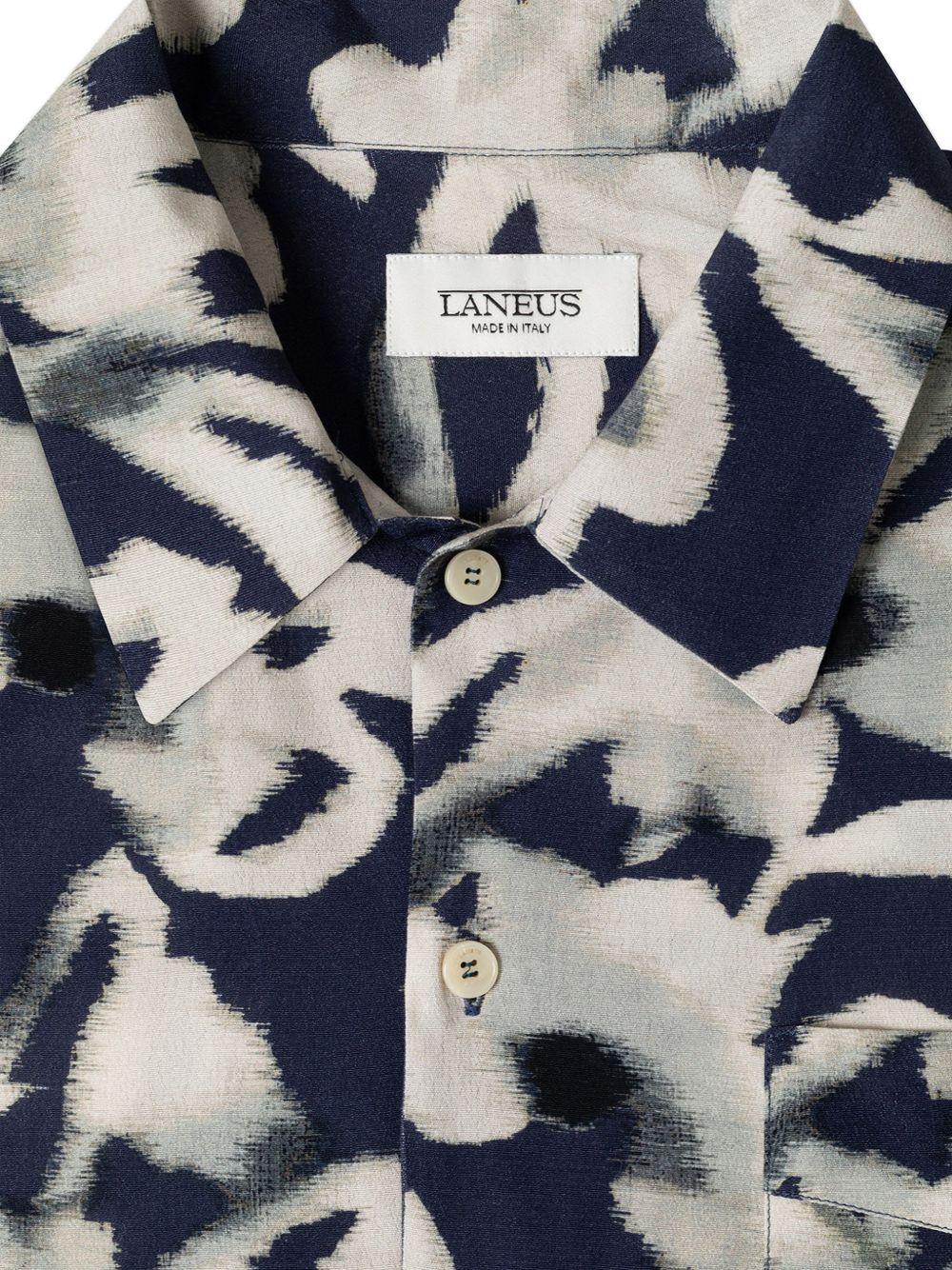 Camicia a stampa floreale con colletto classico S6LAMASI081 160 LANEUS 