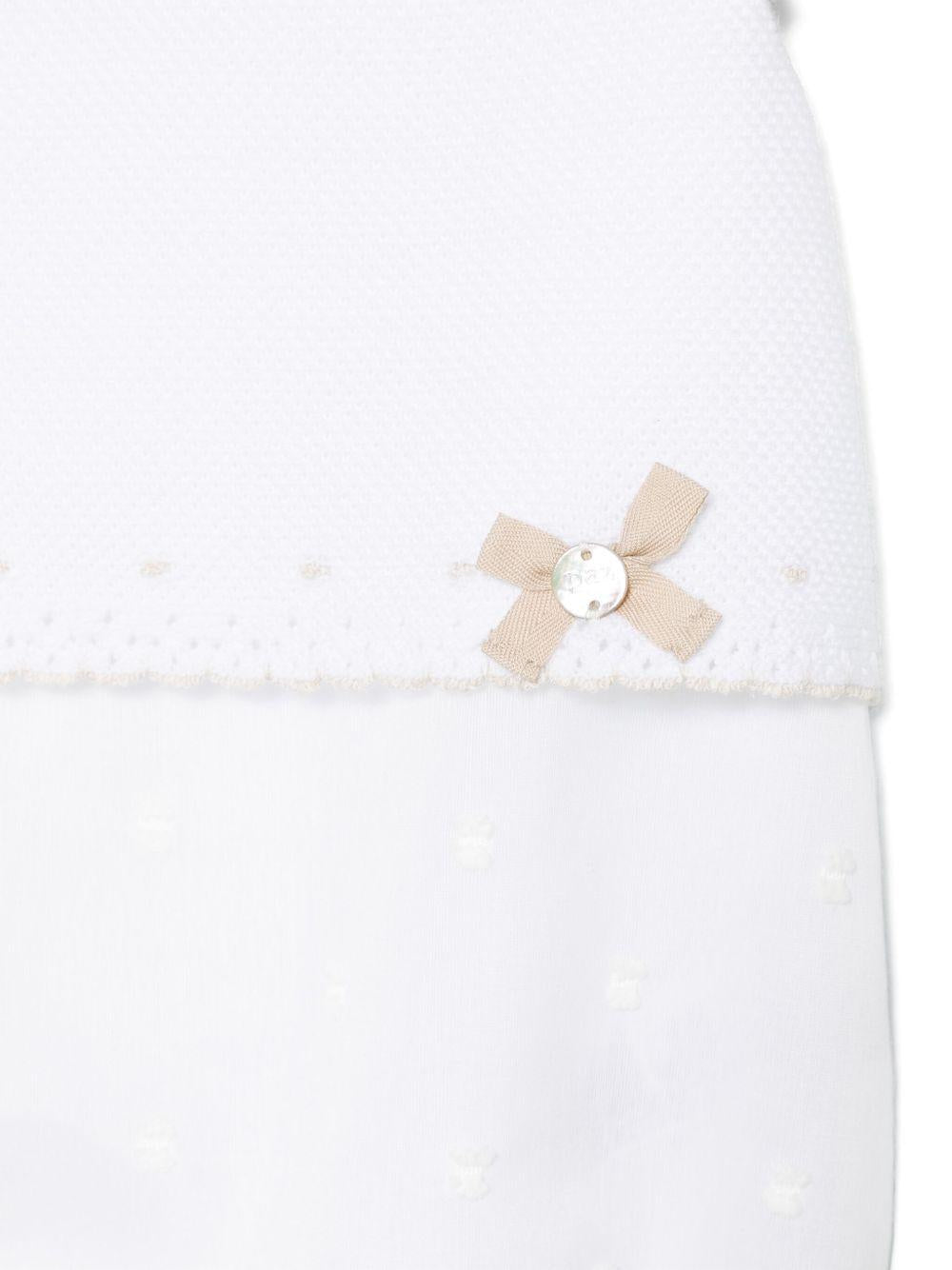 Tutina bianca in maglia 005122717 0179H82 PAZ RODRIGUEZ KIDS 