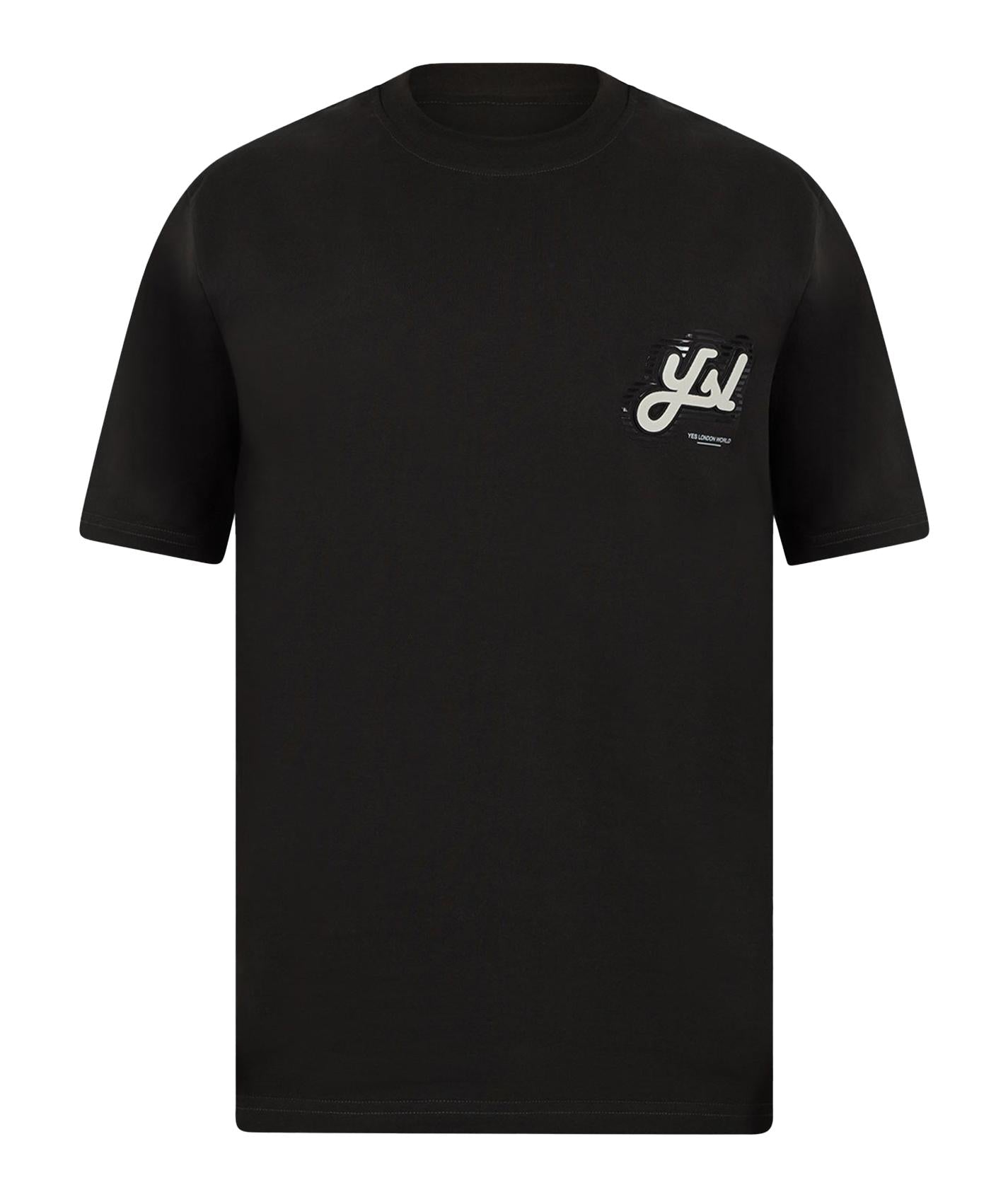 T-shirt logo petto testa di moro XM4147 MORO YES LONDON 