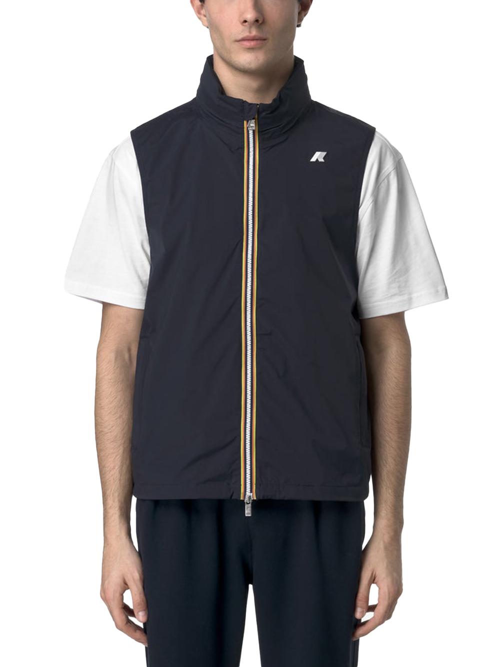 Gilet valen stretch nylon jersey blu