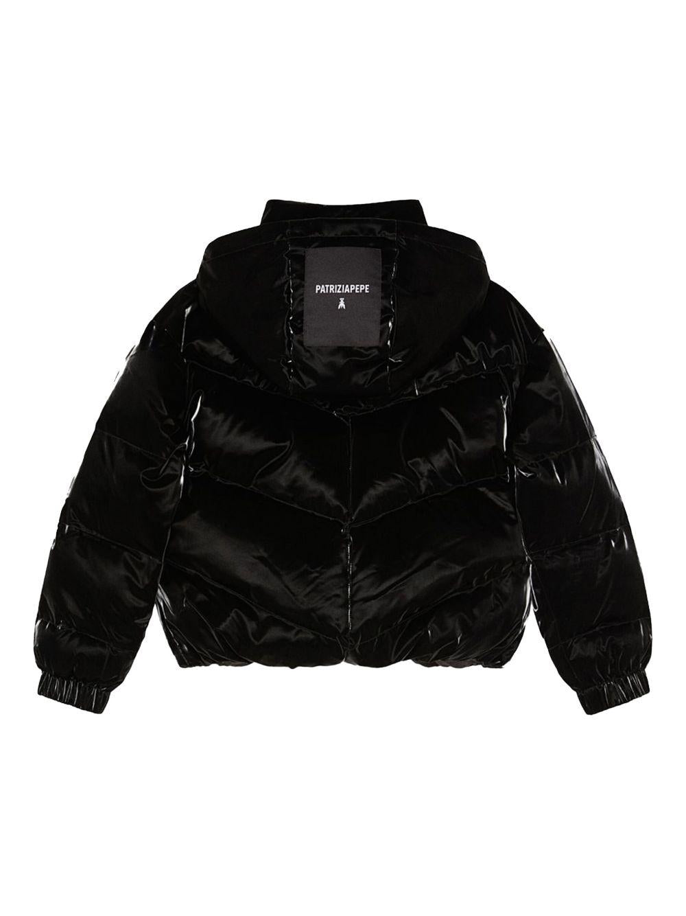 Giubbino imbottito nero finish lucido 7O0030A469 K103 PATRIZIA PEPE GIRL 
