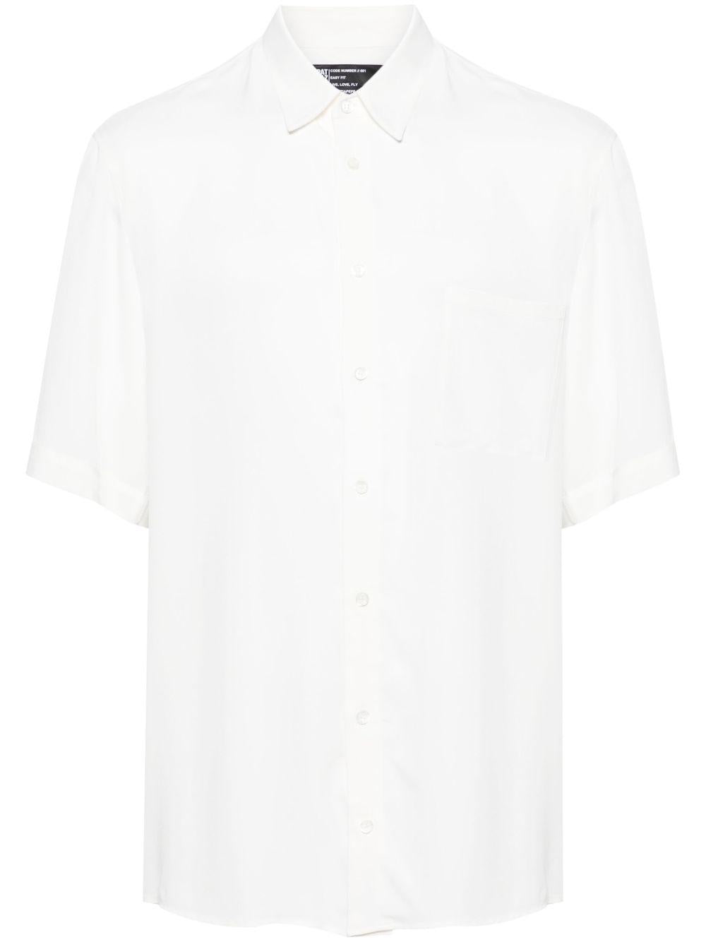 Camicia bianca finish satin