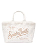 Borsa vanity bianca con strass