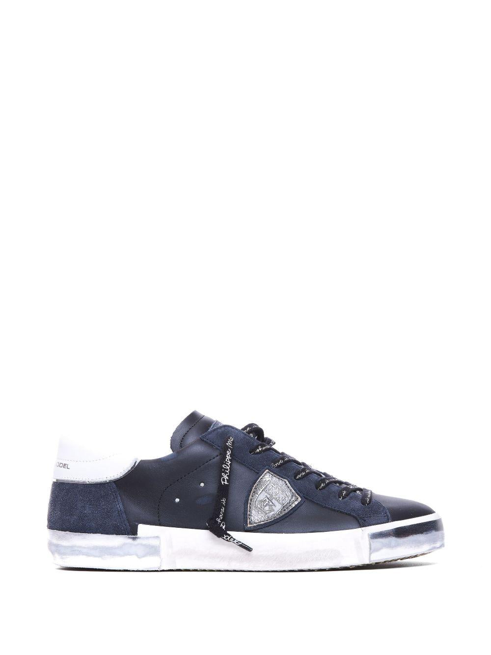 Sneakers in pelle con effetto usurato PRLU MA01 PHILIPPE MODEL 