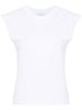 T-shirt bianca  dettaglio catena