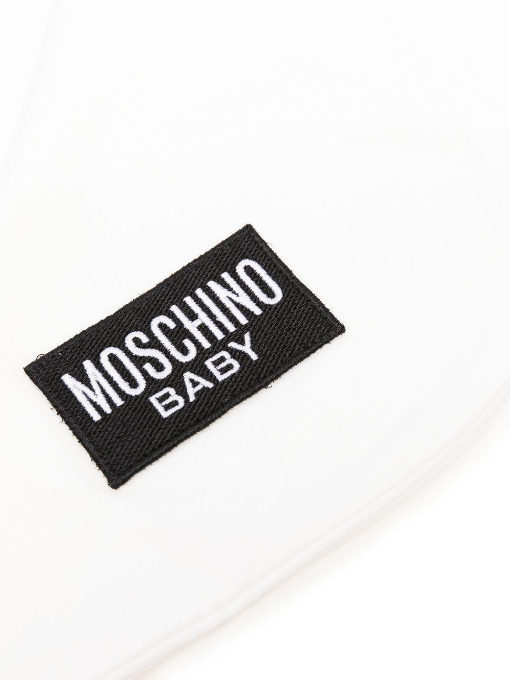 Coperta Bianca con Stampa Orsetto MQB00FLCA40 10063 MOSCHINO KIDS 
