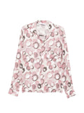 Camicia in viscosa a stampa cerchi