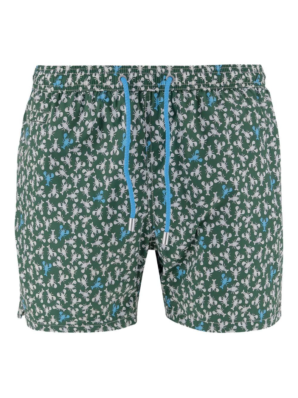 Costume Comfort verde aragosta all-over COM0009 01727H MC2 SAINT BARTH 