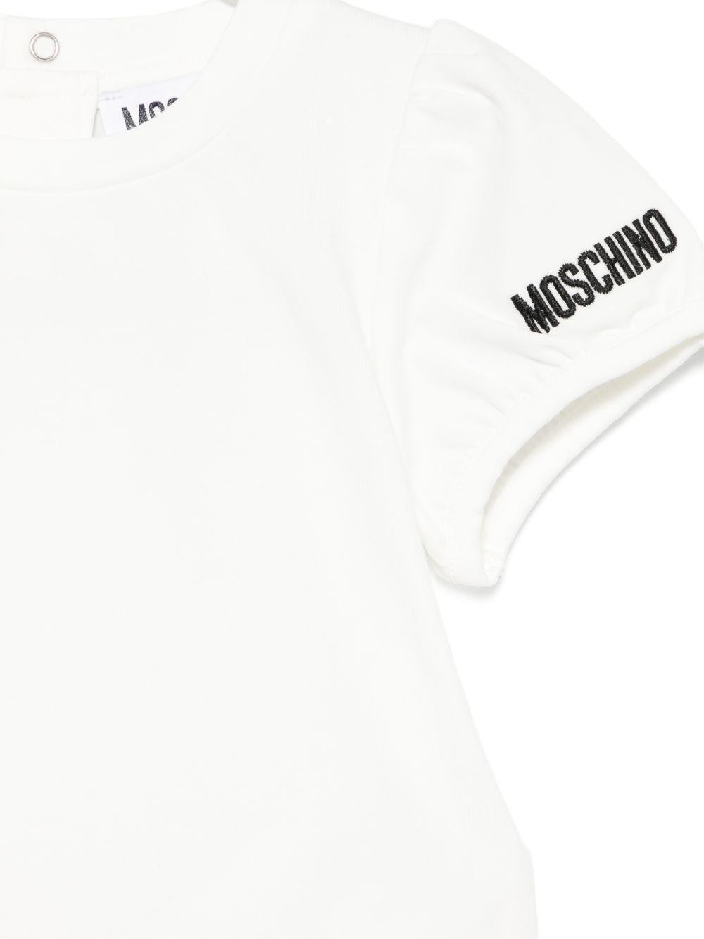 Abito con salopette in denim MDG01VLXE43 40332 MOSCHINO KIDS 