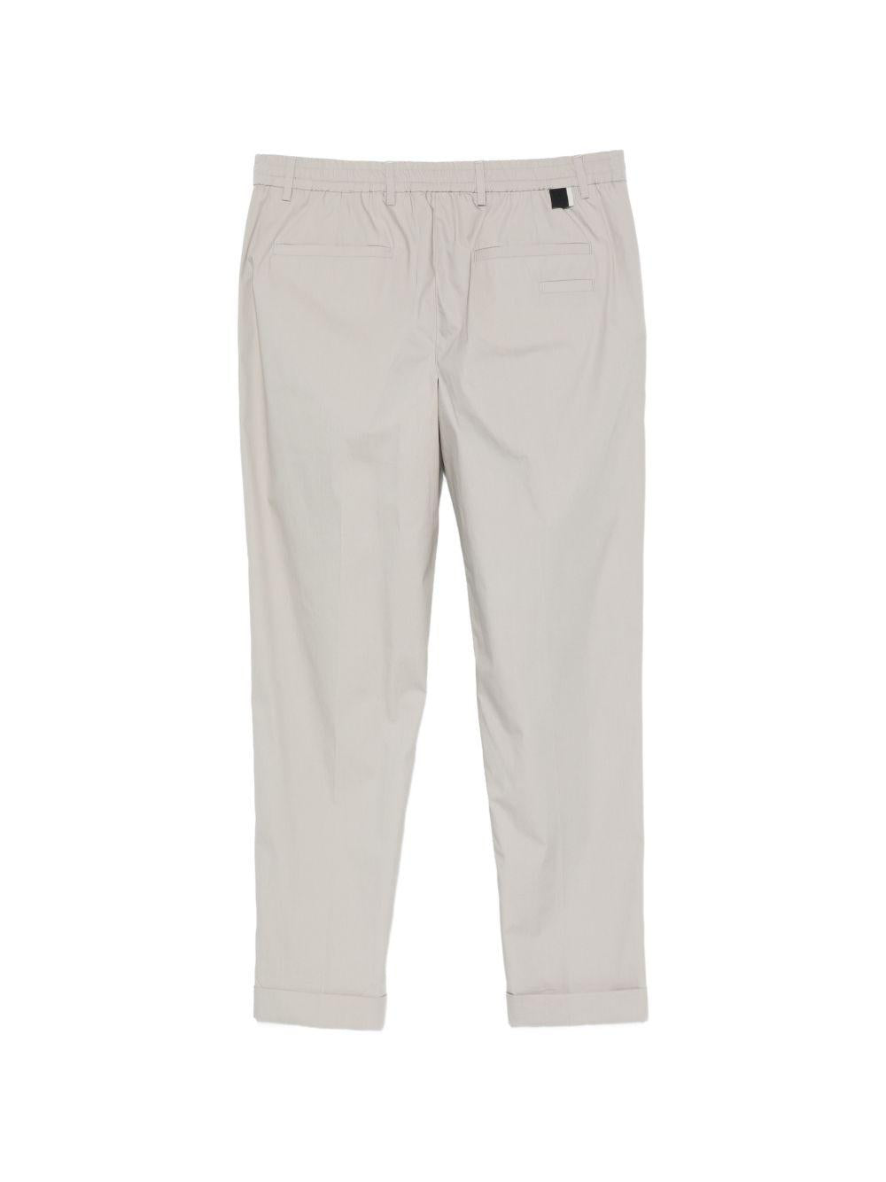 Pantaloni in cotone crop con risvolto LP26027 N016 LOW BRAND 