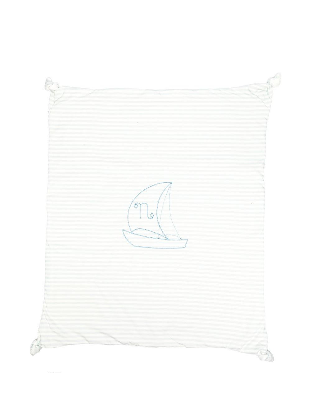 Fascia per capelli in cotone a righe con nodo E26108 AZZURRO NANAN KIDS 