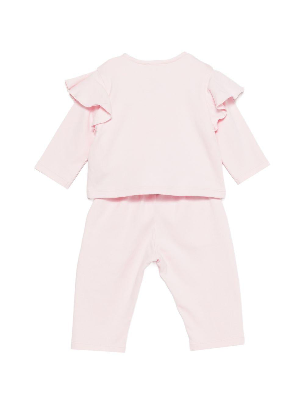 Completo due pezzi in cotone colletto Peter Pan H31270 44Z GIVENCHY KIDS 