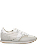 Sneakers con dettagli in pelle bianca