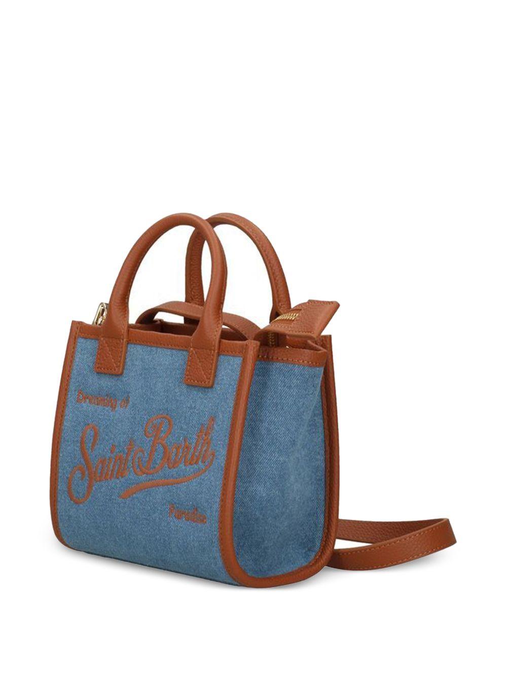 Borsa a spalla con stampa scritta VANMI001 01515L MC2 SAINT BARTH 