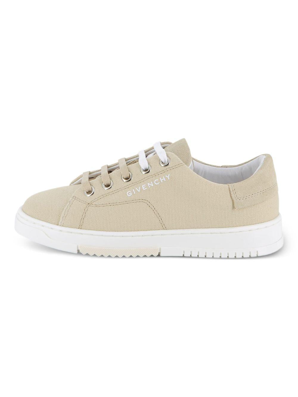 Sneakers in cotone con allacciatura H31071 21G GIVENCHY KIDS 