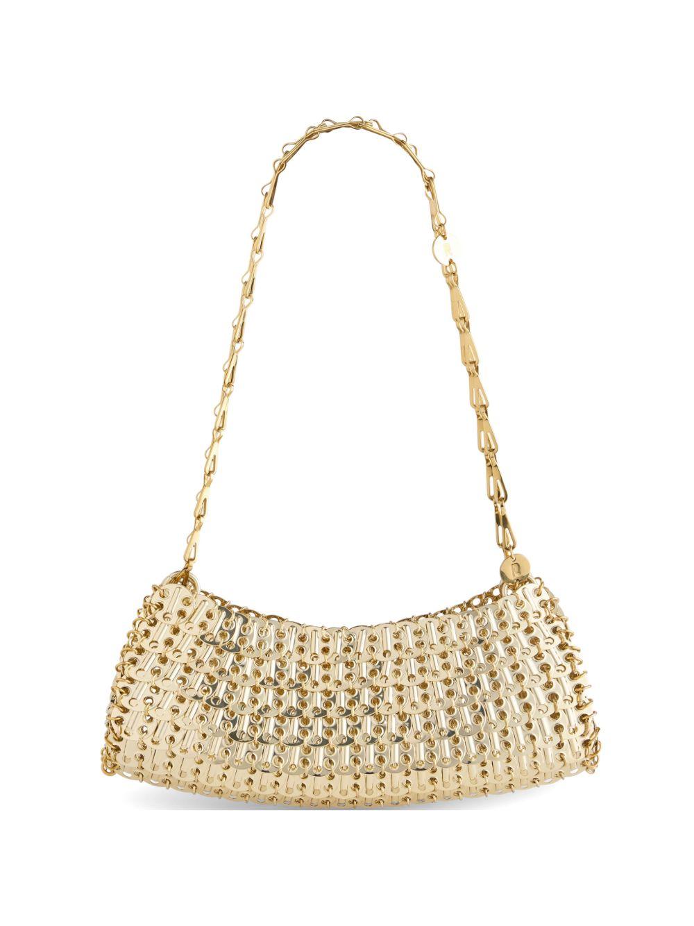 Borsa a spalla con dettagli dorati a catena 26ESS0572MET769 P711 RABANNE 