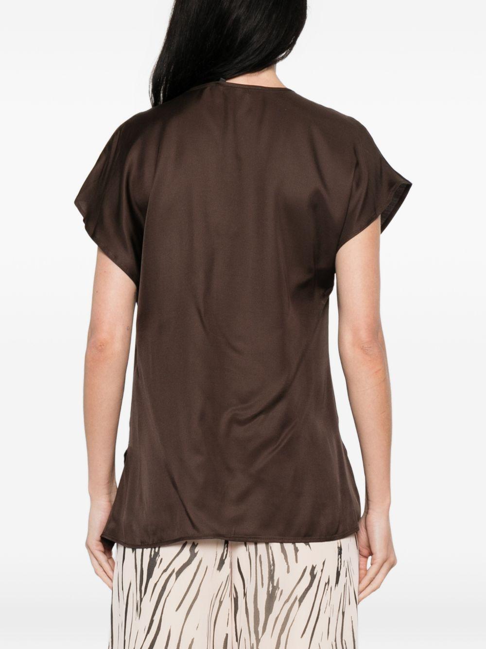 Blusa in viscosa con spacchi laterali 2611161053200 003 PENNY BLACK 