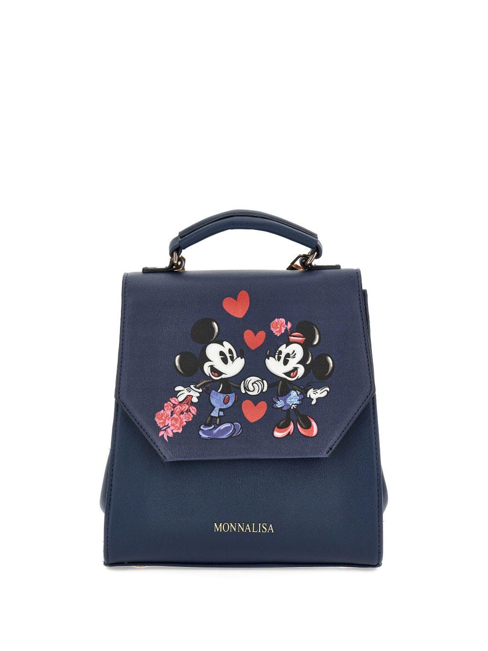 Zaino Blu Navy con Stampa Mickey Mouse 19F0016070 0056 MONNALISA KIDS 