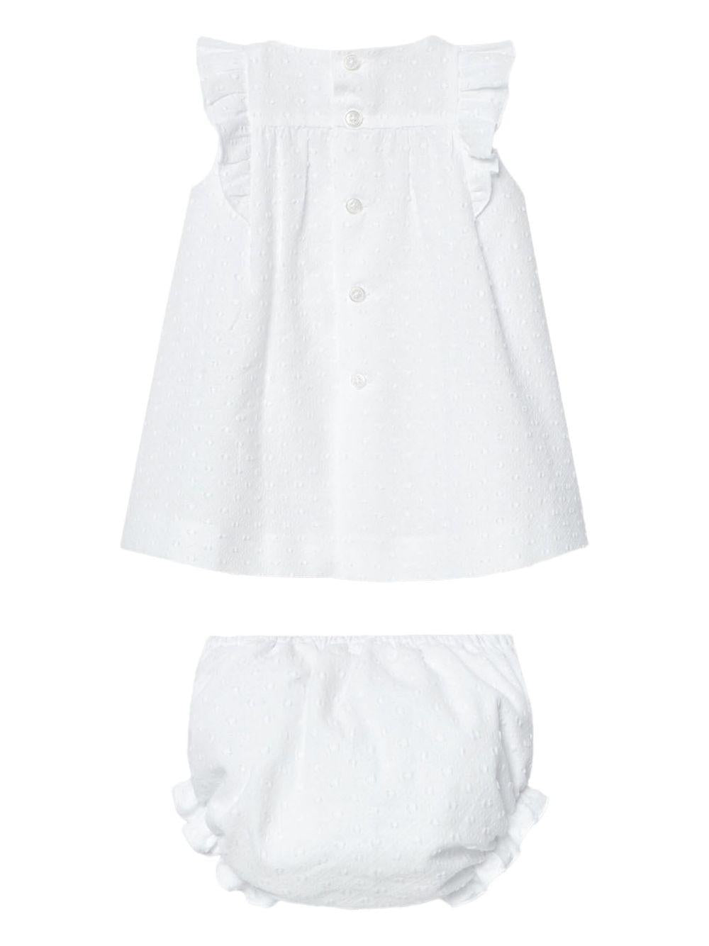 Completo bianco neonata (2pz) 104152545 01T1880 PAZ RODRIGUEZ KIDS 