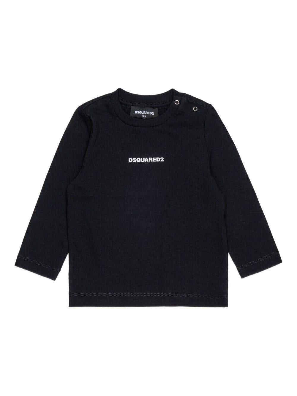 T-shirt con Logo DQ3108D004G DQ900 DSQUARED KIDS 