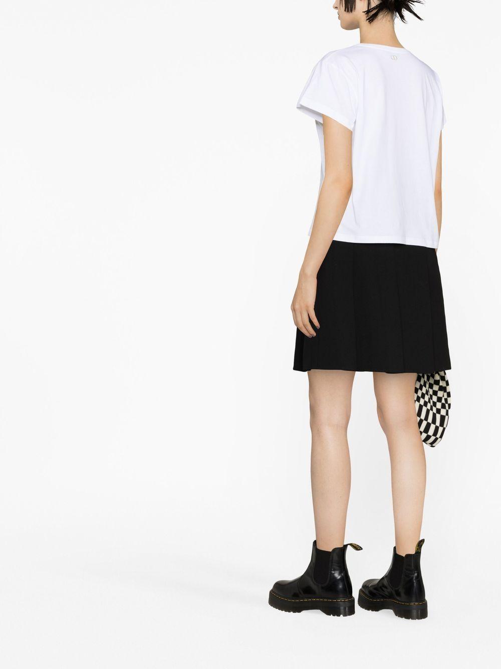 T-shirt stampa girl bianca