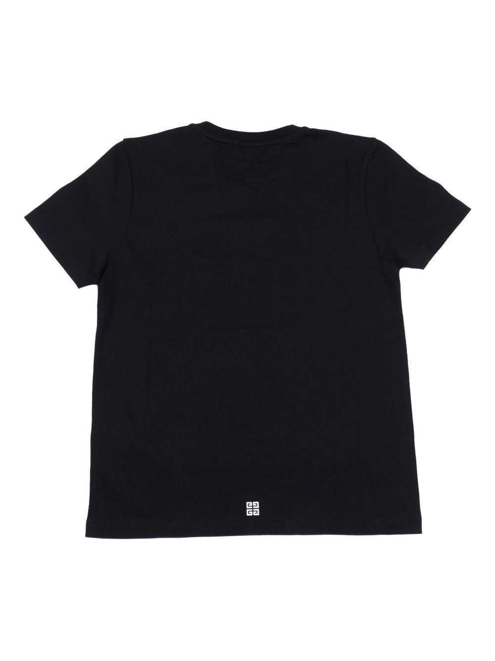 T-shirt in Cotone con Stampa con Logo Frontale H30952 09B GIVENCHY KIDS 