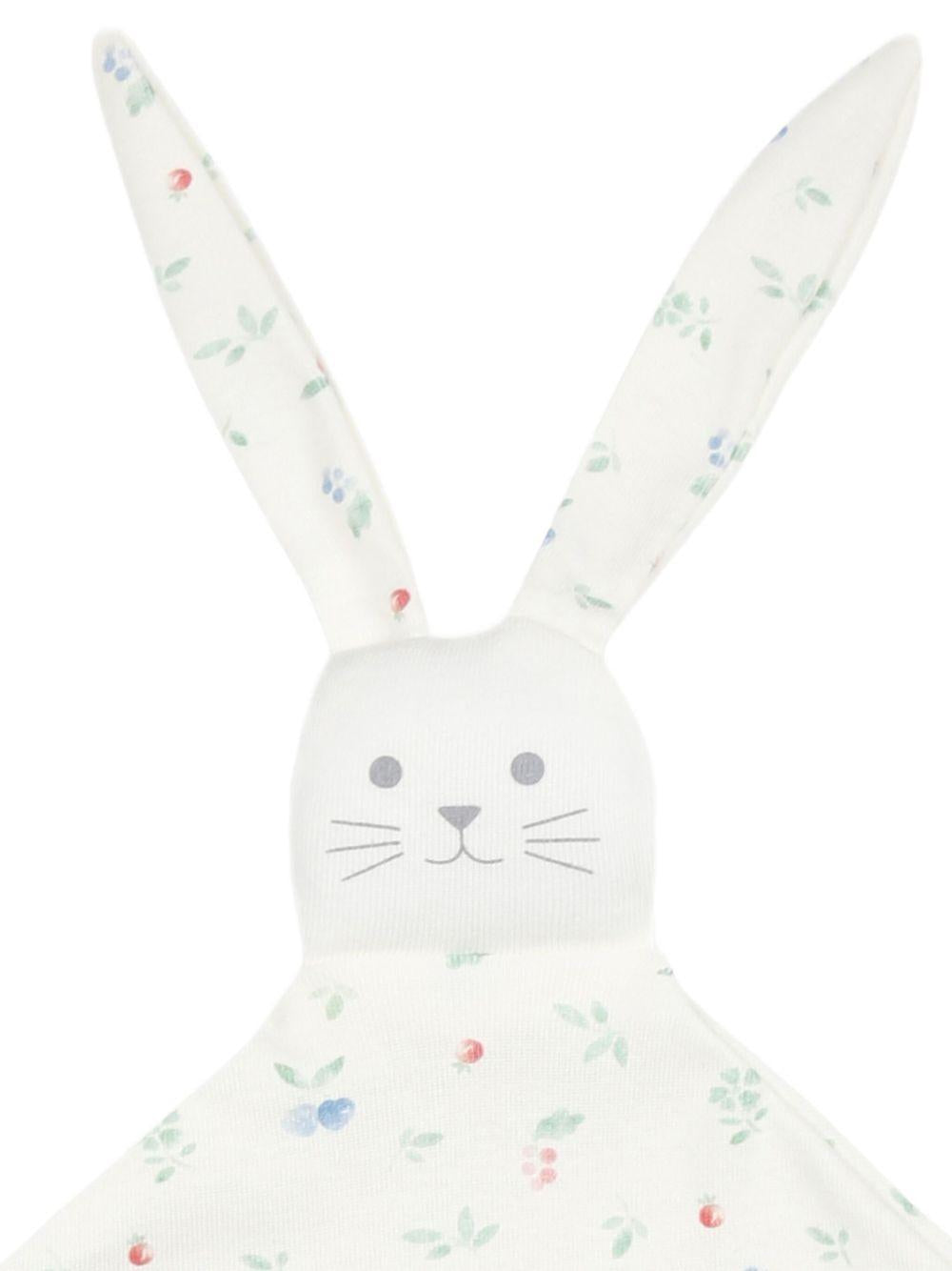 Peluche coniglio con fantasia all-over bianco