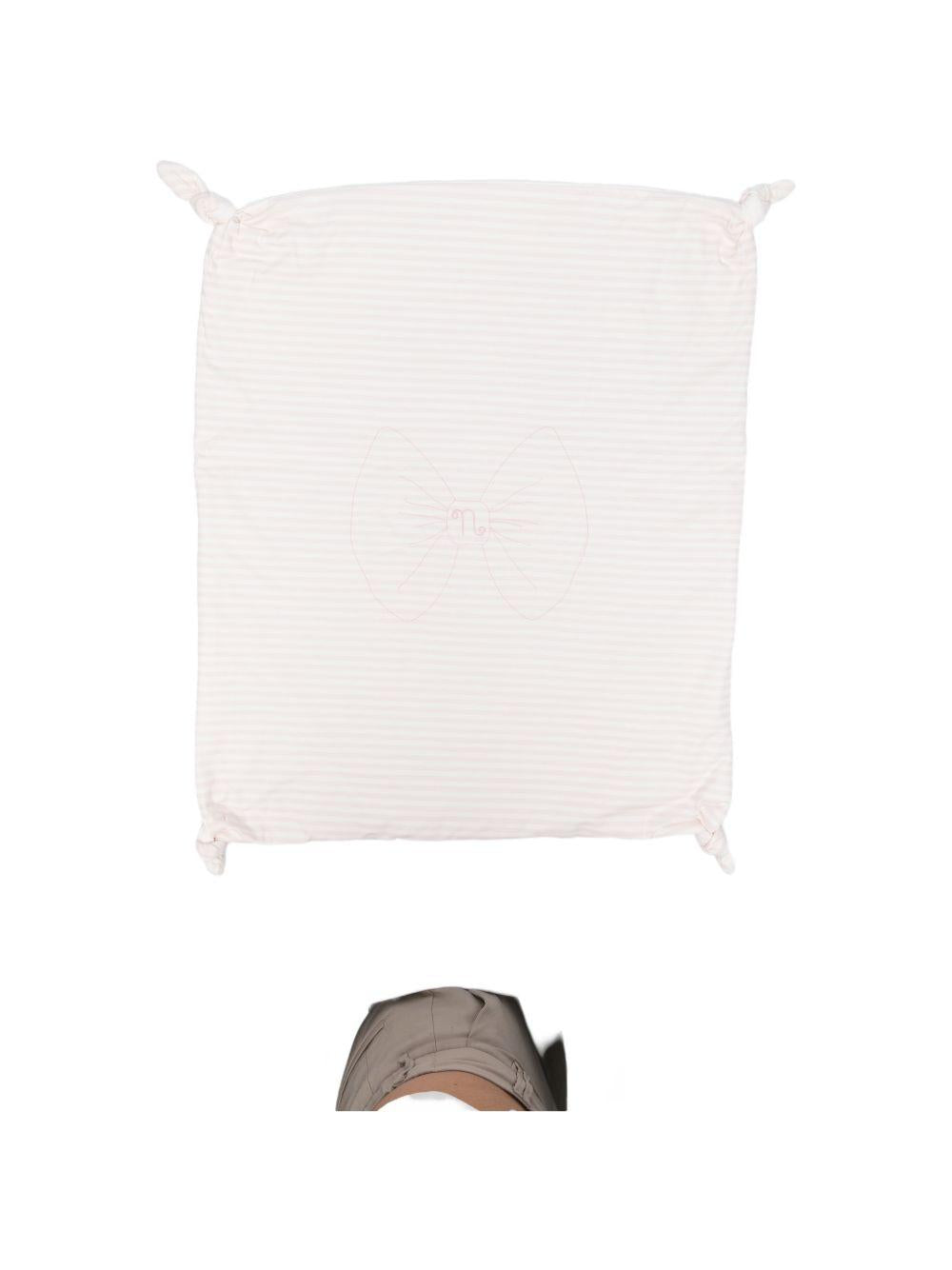 Coperta in cotone con angoli annodati E26408 ROSA NANAN KIDS 