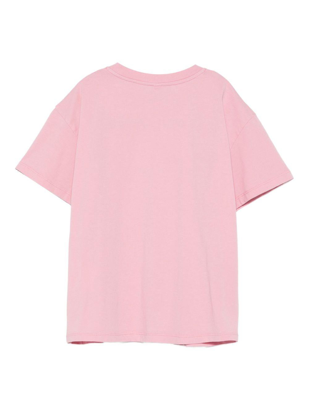 T-shirt Rosa a Maniche Corte con Logo TX8C31Z0434 51L STELLA MCCARTNEY KIDS 