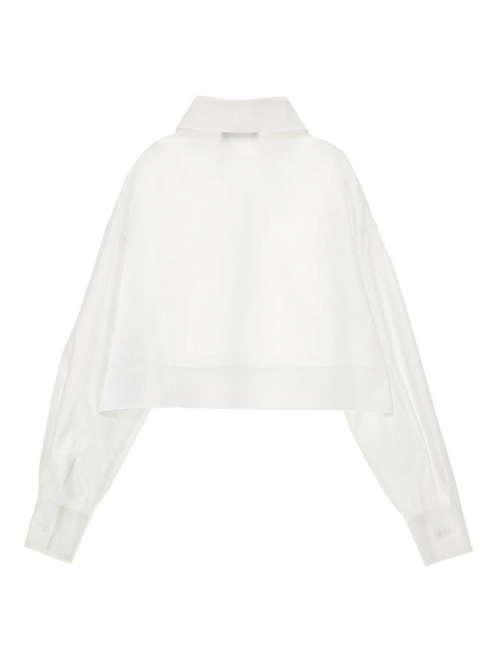 Camicia in Popeline a Maniche Lunghe 41F3006116 0150 MONNALISA KIDS 