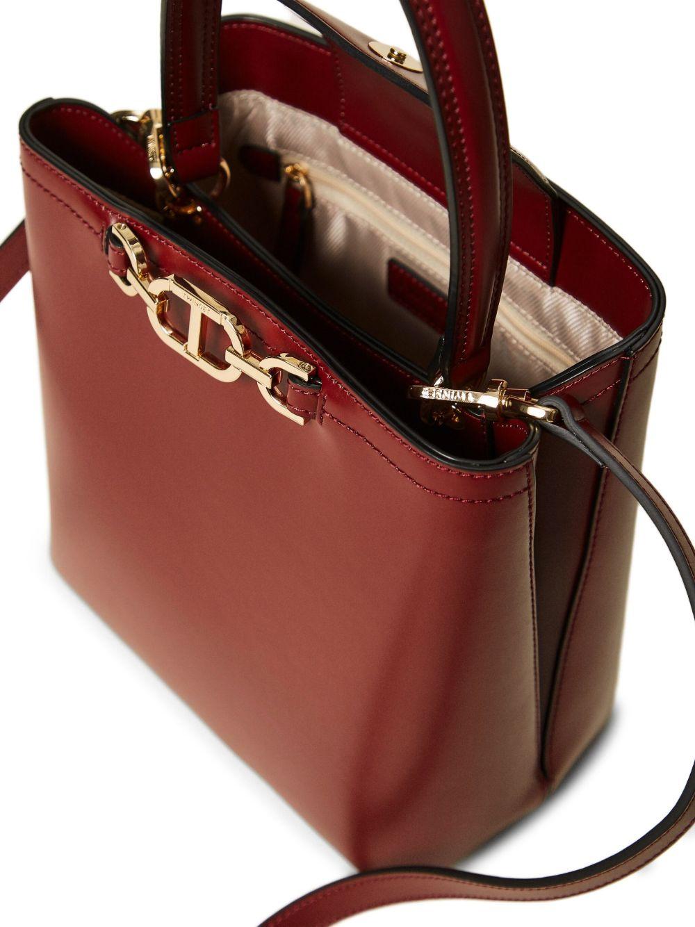 Borsa a Secchiello Borgogna con Catena e Tracolla Regolabile 252TB7304 05609 TWINSET 